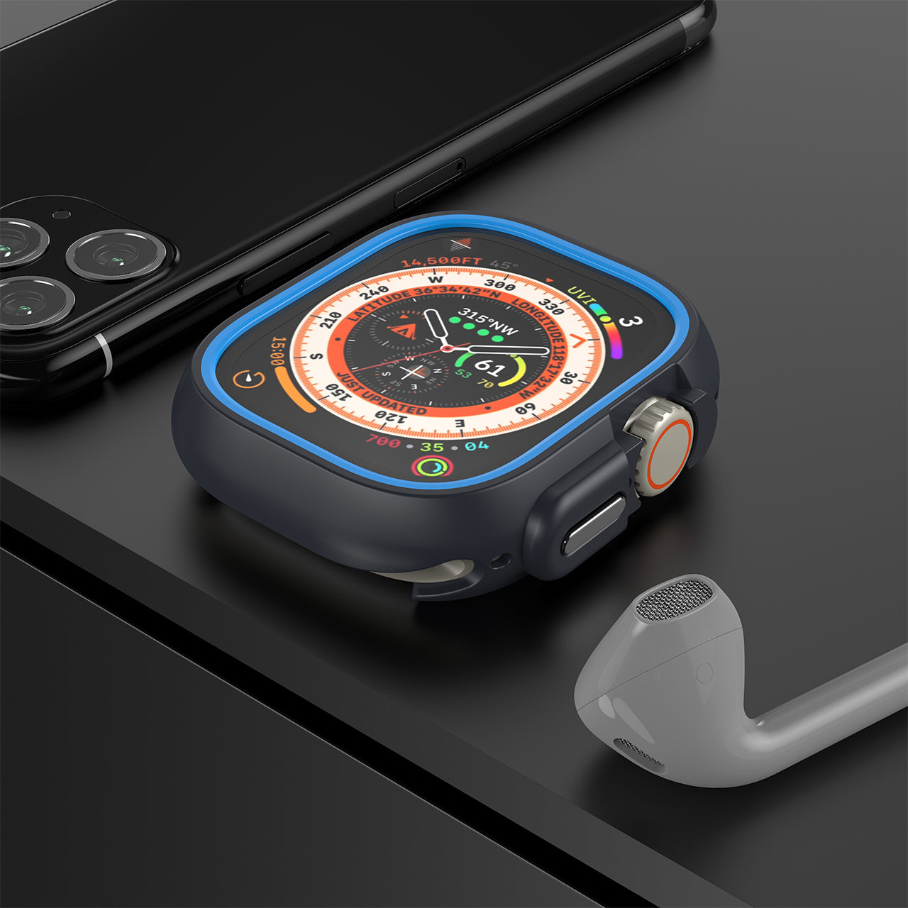 Everlab Apple Watch Shockproof 360 Bumper Replacement Case Rubber Cover