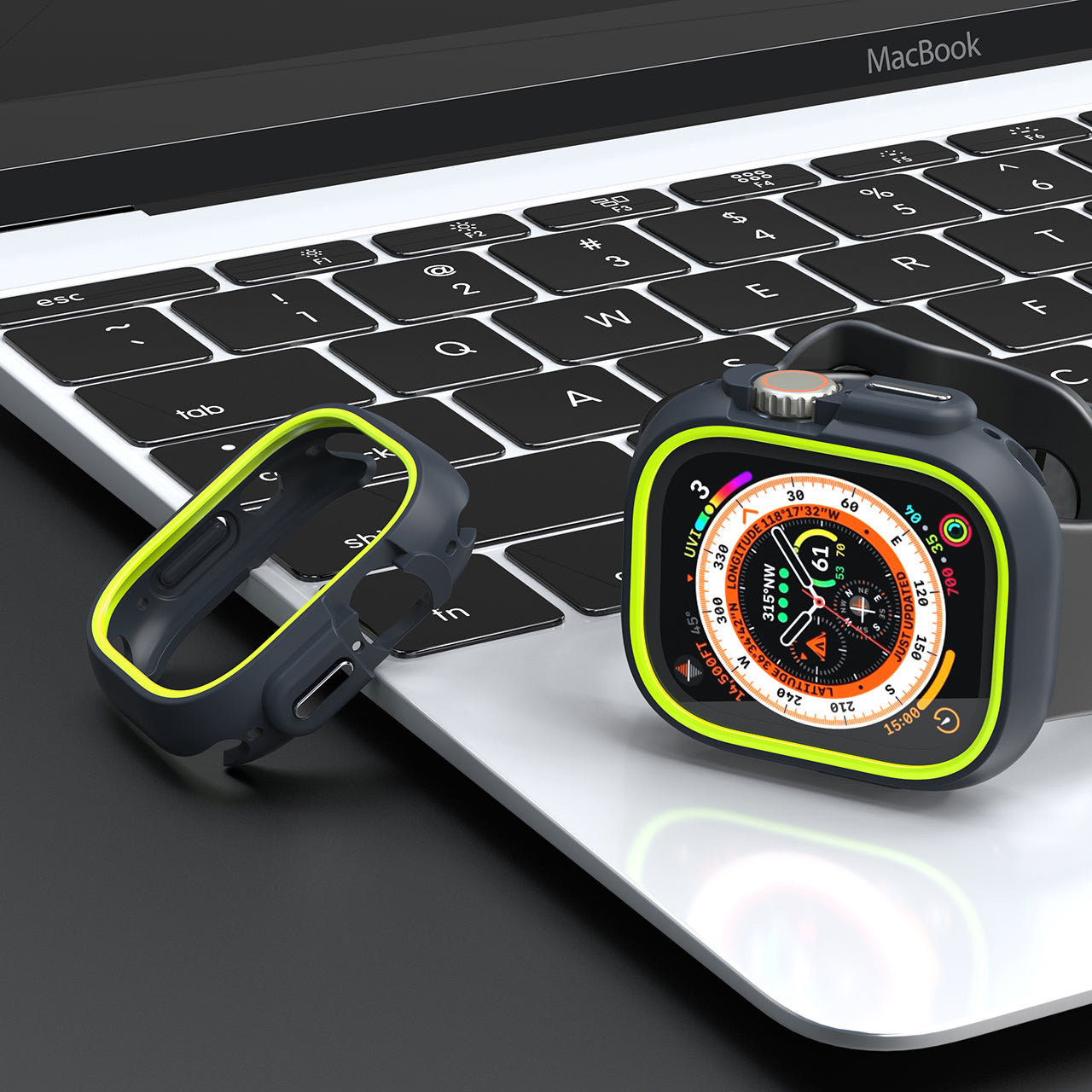 Everlab Apple Watch Shockproof 360 Bumper Replacement Case Rubber Cover