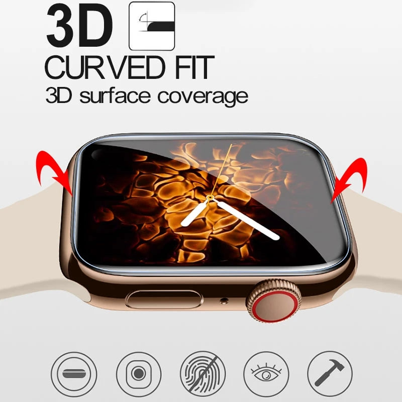 Everlab Apple Watch Series 8 7 6 5 4 3 SE Clear Tempered Glass Screen Protector