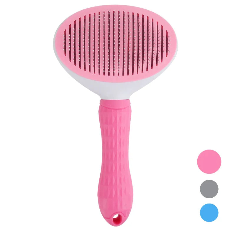 Everlab Cat Brush, Self Cleaning Slicker Brushes For Shedding And Grooming Removes Loose Undercoat, Mats and Tangled Hair Grooming Comb For Cats Dogs Brush Massage