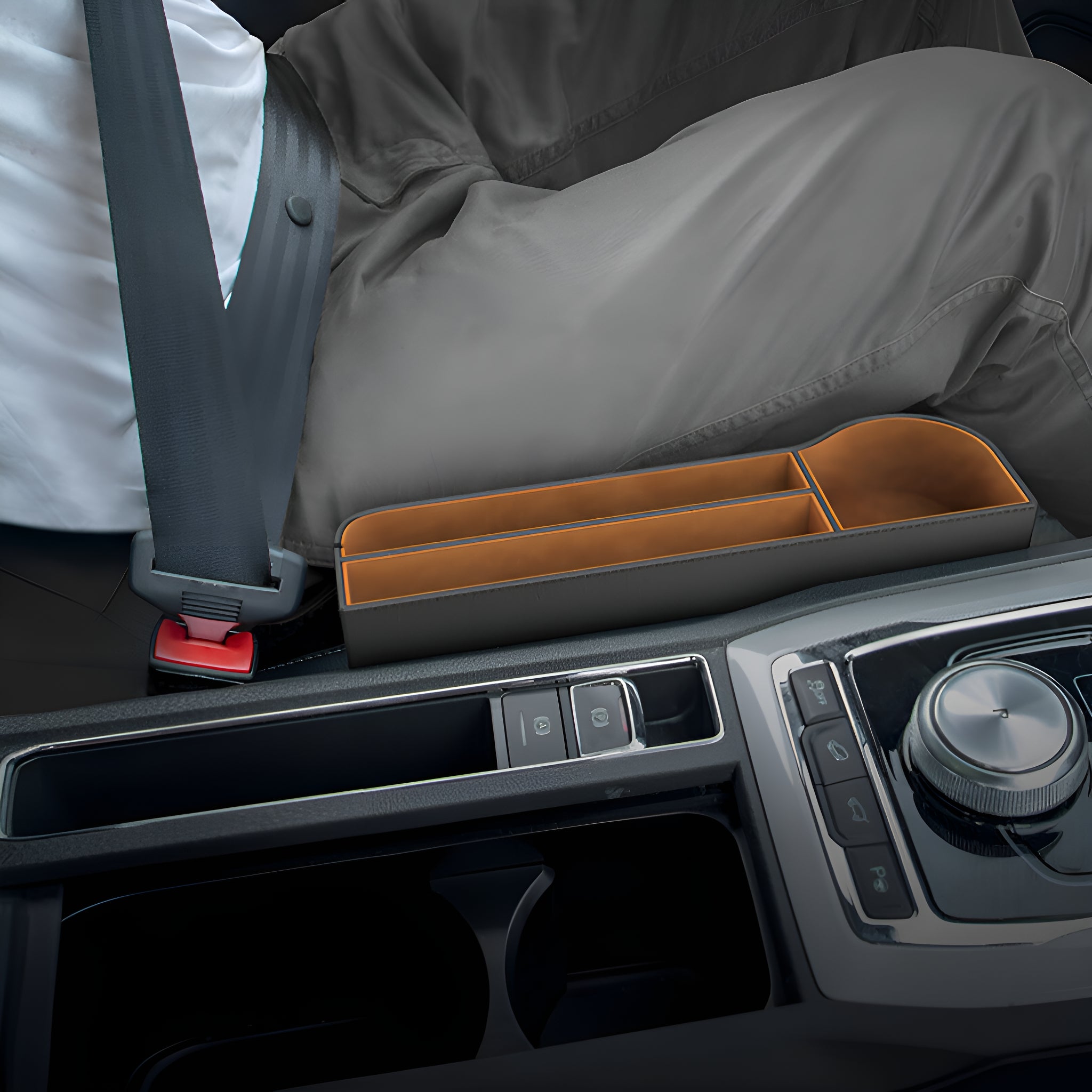 Baseus Universal Leather Car Organiser Auto Seat Gap Storage Box For Pocket Organizer Wallet Cigarette Keys Phone Holders