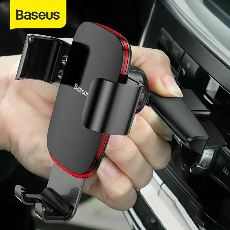 Baseus Metal Gravity Car Phone Holder Handsfree Mount For Navigation Maps - CD Slot