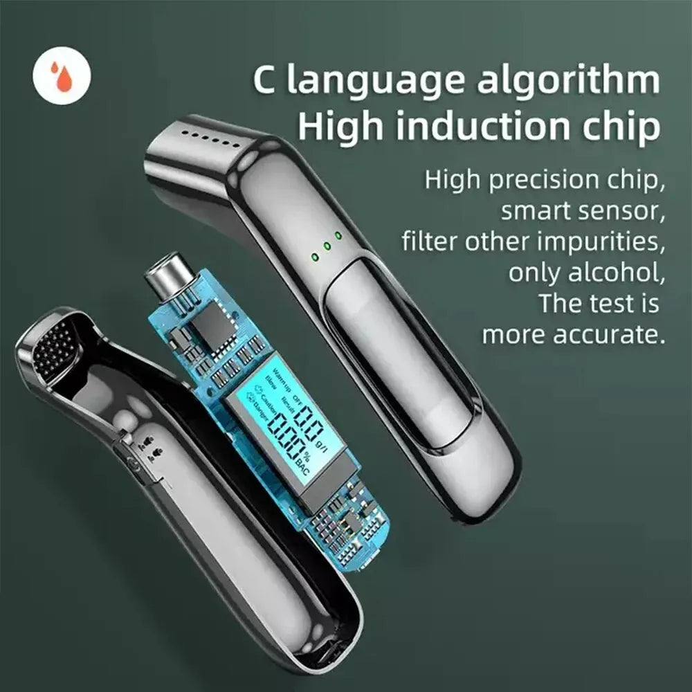 Everlab Breathalyser | Professional-Grade Accuracy | Portable Breath Alcohol Tester For Personal & Professional Use