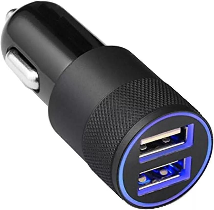 Everlab 12V Car Cigarette Lighter Socket Dual QC3.0 USB Ports Fast Charger Power Adapter with Type-C Cable