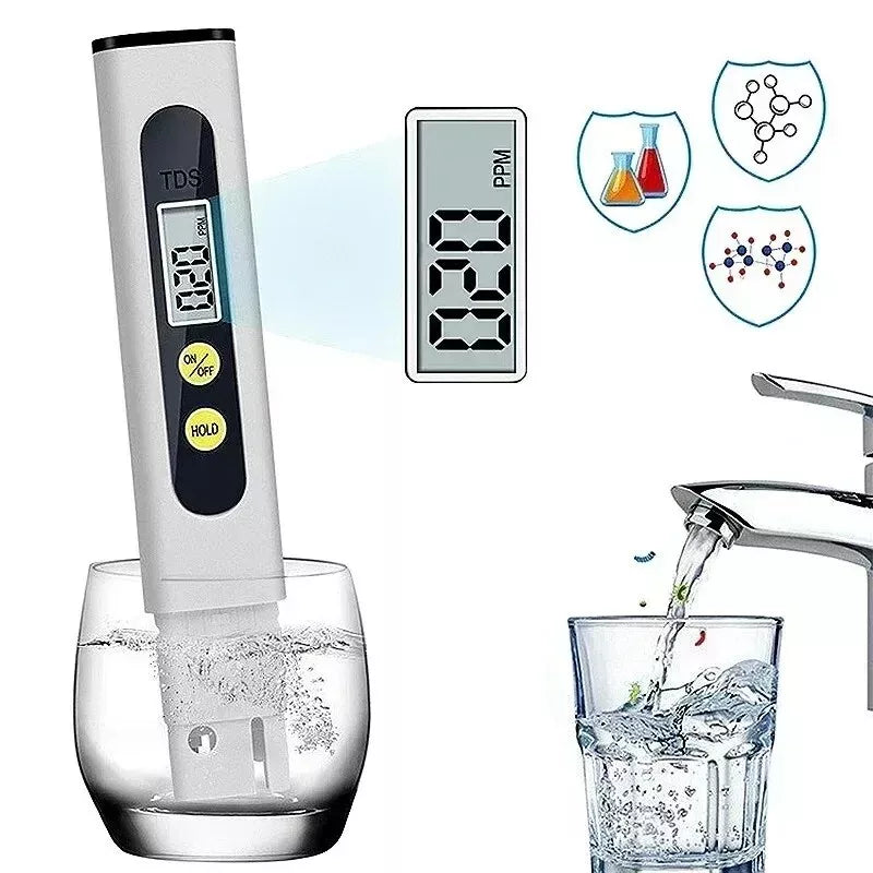 TDS Meter Digital Tester Pen Aquarium Pool Water Hydroponics Quality Monitor