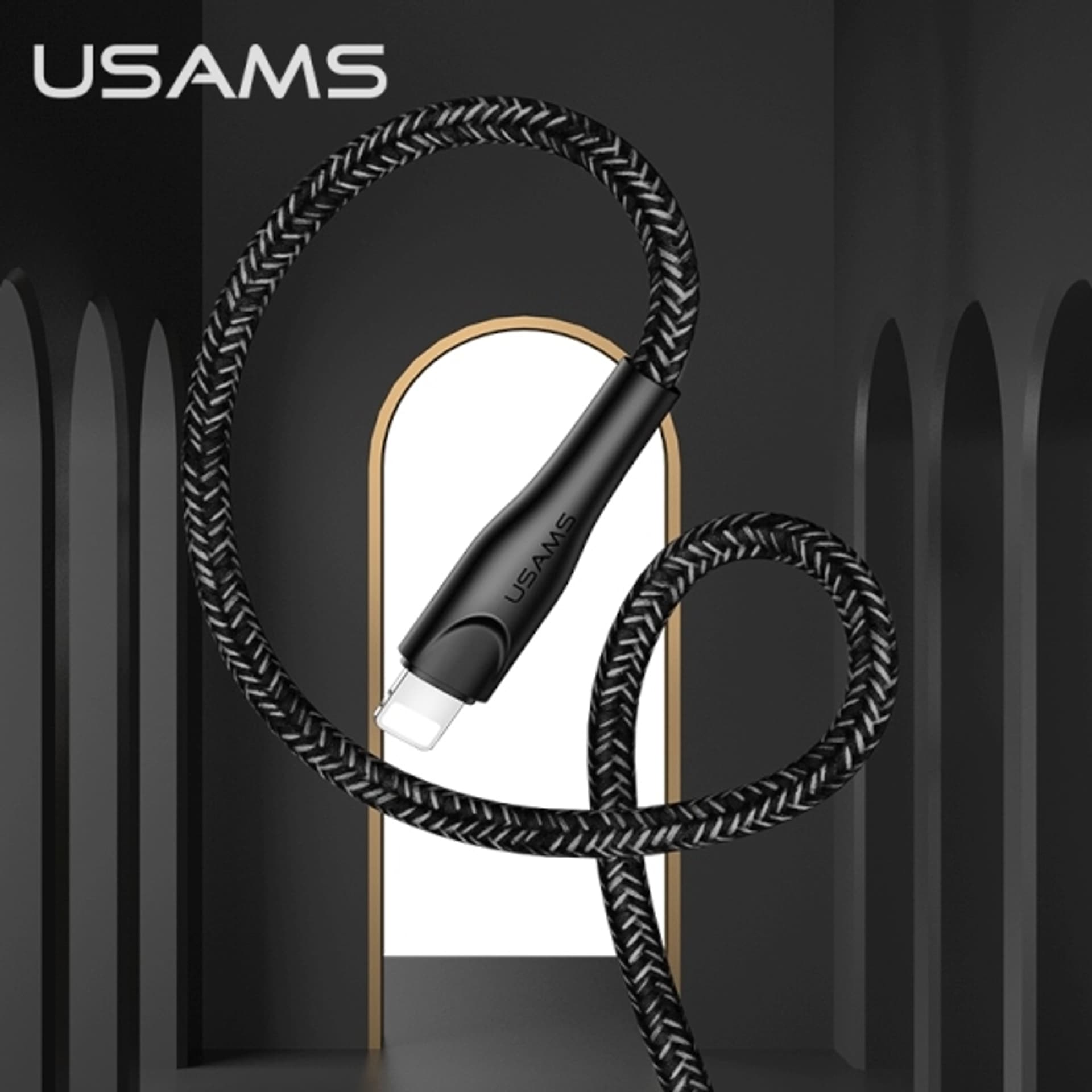 USAMS USB To Lightning 2A Charger Smart Charging Cable Data Cord For iPhone iPad AirPods