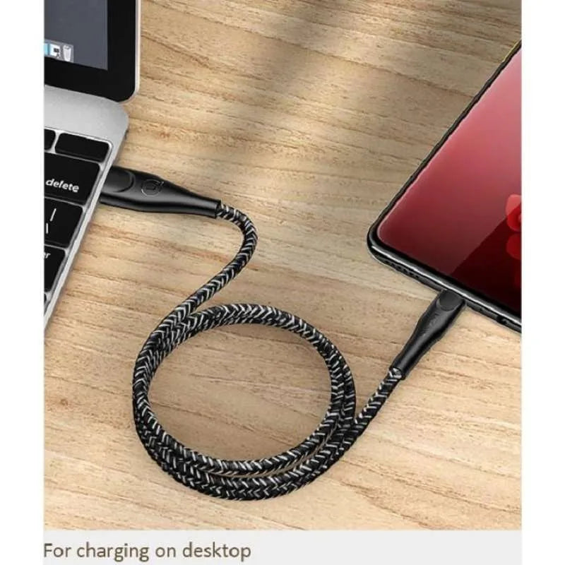 USAMS Smart Braided USB To Micro USB Charger Charging Cable Data Cord Android Samsung US-SJ396