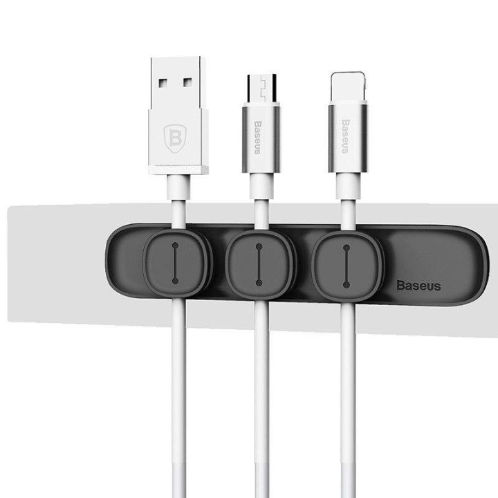 Baseus Peas Magnetic Cable Clip Organiser Clamp Charger Wire Holder
