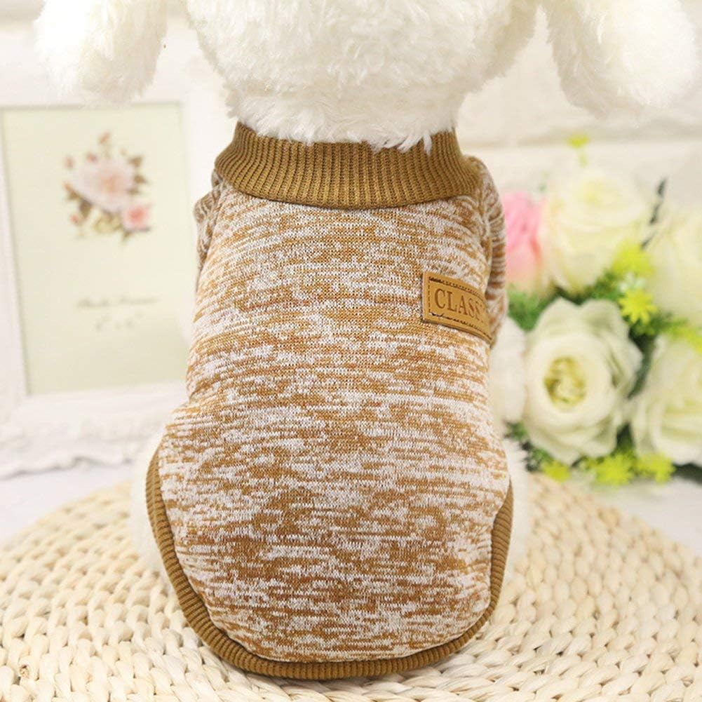 Everlab Pet Dog Classic Knitwear Sweater Warm Winter Puppy Pet Coat Soft Sweater Clothing for Small Dogs