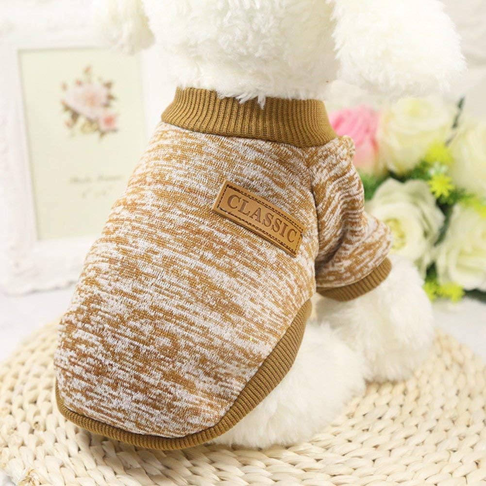 Everlab Pet Dog Classic Knitwear Sweater Warm Winter Puppy Pet Coat Soft Sweater Clothing for Small Dogs
