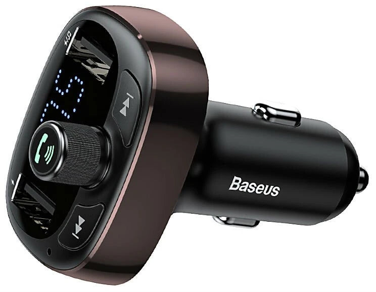 Baseus Handsfree Bluetooth FM Transmitter MP3 Car Charger T-Typed CCALL-TM01