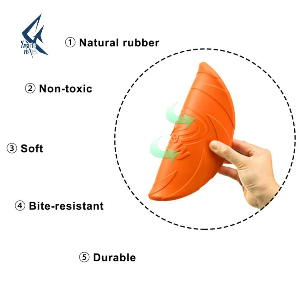 Everlab Silicone Pet Dog Frisbee, Suitable For Small and Medium-Sized Dogs Outdoor Sports Toy Frisbee
