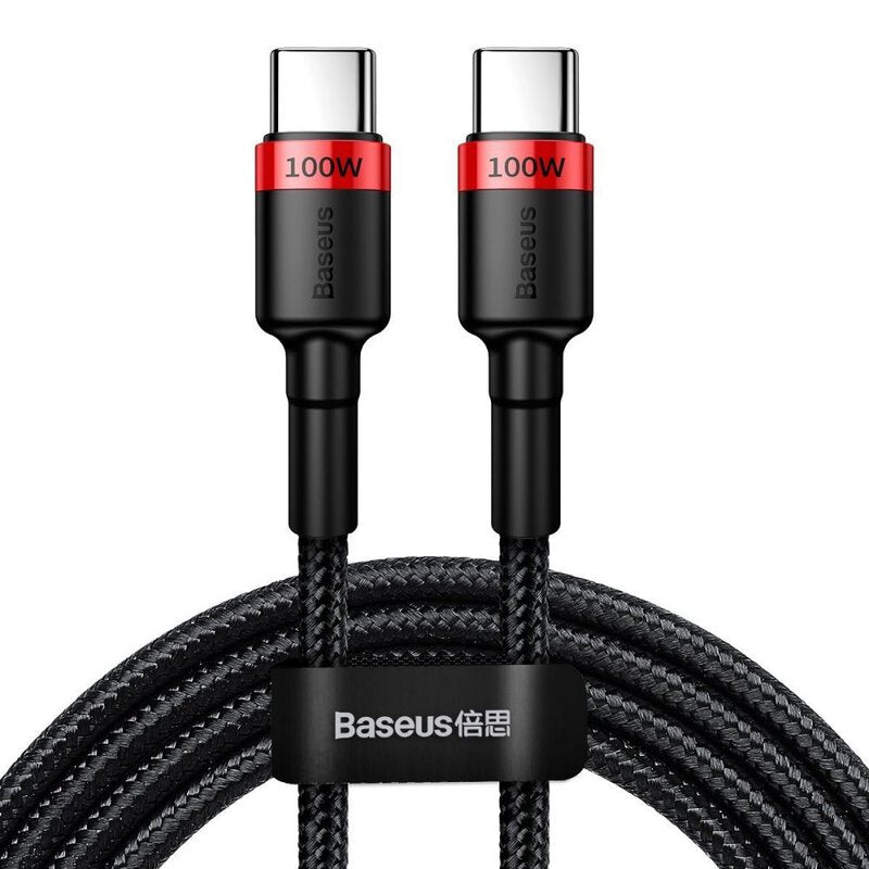 Baseus 100W USB Type-C To Type-C Data Charger Cord For Samsung Macbook iPad - (2M)