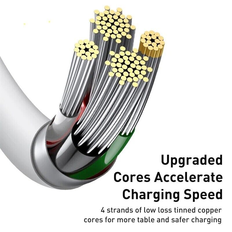 Baseus 2.4A USB To Lightning Fast Charging Cable Data Cord Charger Superior Series For iPhone iPad