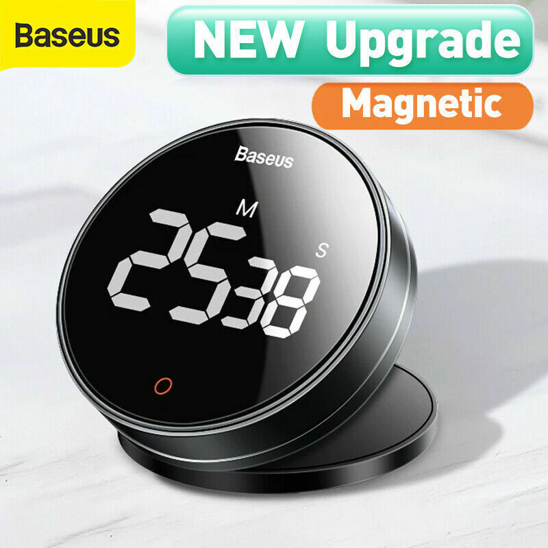 Baseus Rotation Countdown Timer Pro Kitchen Clock Heyo Series (Dark Grey)