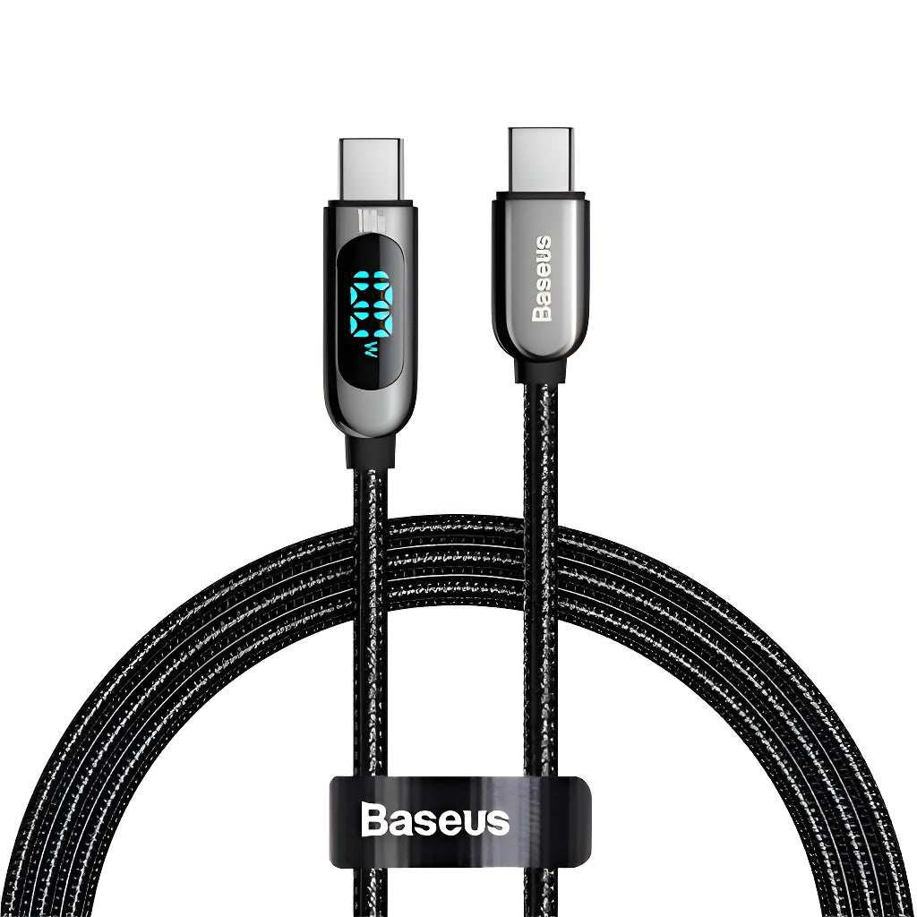 Baseus 100W USB Type C To Type-C LED Fast Charging Charger Cable Cord For Samsung Macbook