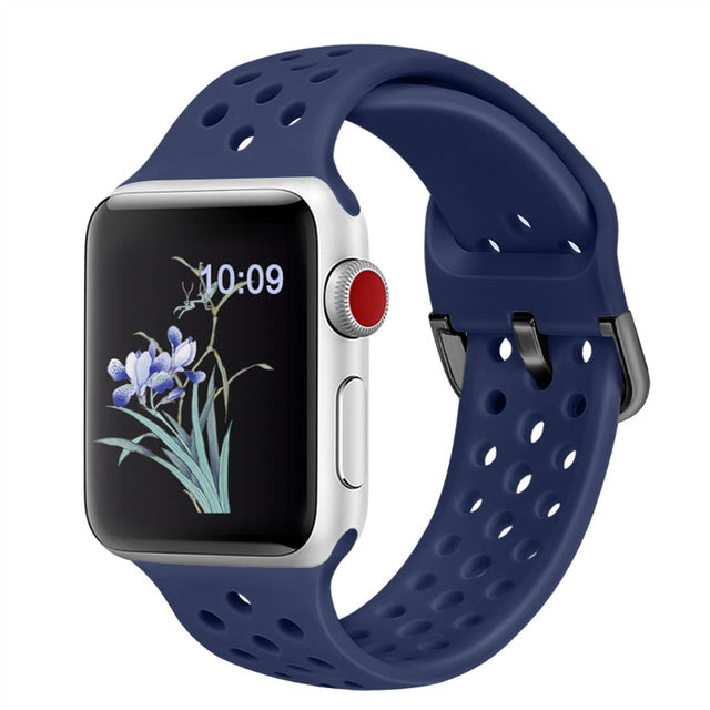 Everlab Sport Nike Silicone Band Replacement Strap For Apple Watch Series 8 7 6 5 4 3