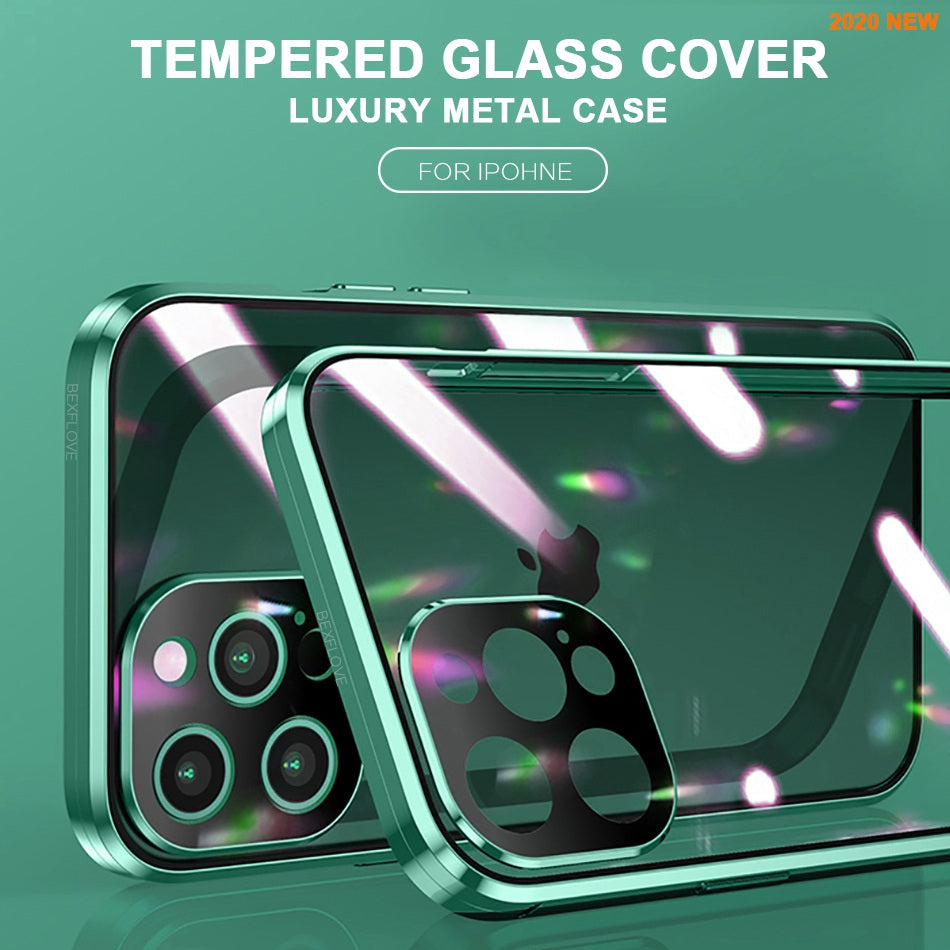 Everlab Magnetic Tempered Glass Case Protective Cover For iPhone 11 Pro XS Max 8 7 SE
