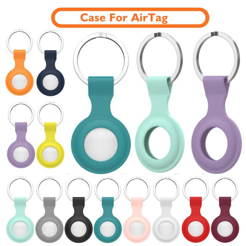 Everlab Apple AirTag Silicone Case Cover Protect AirTags Keychain Holder Sleeve Shell