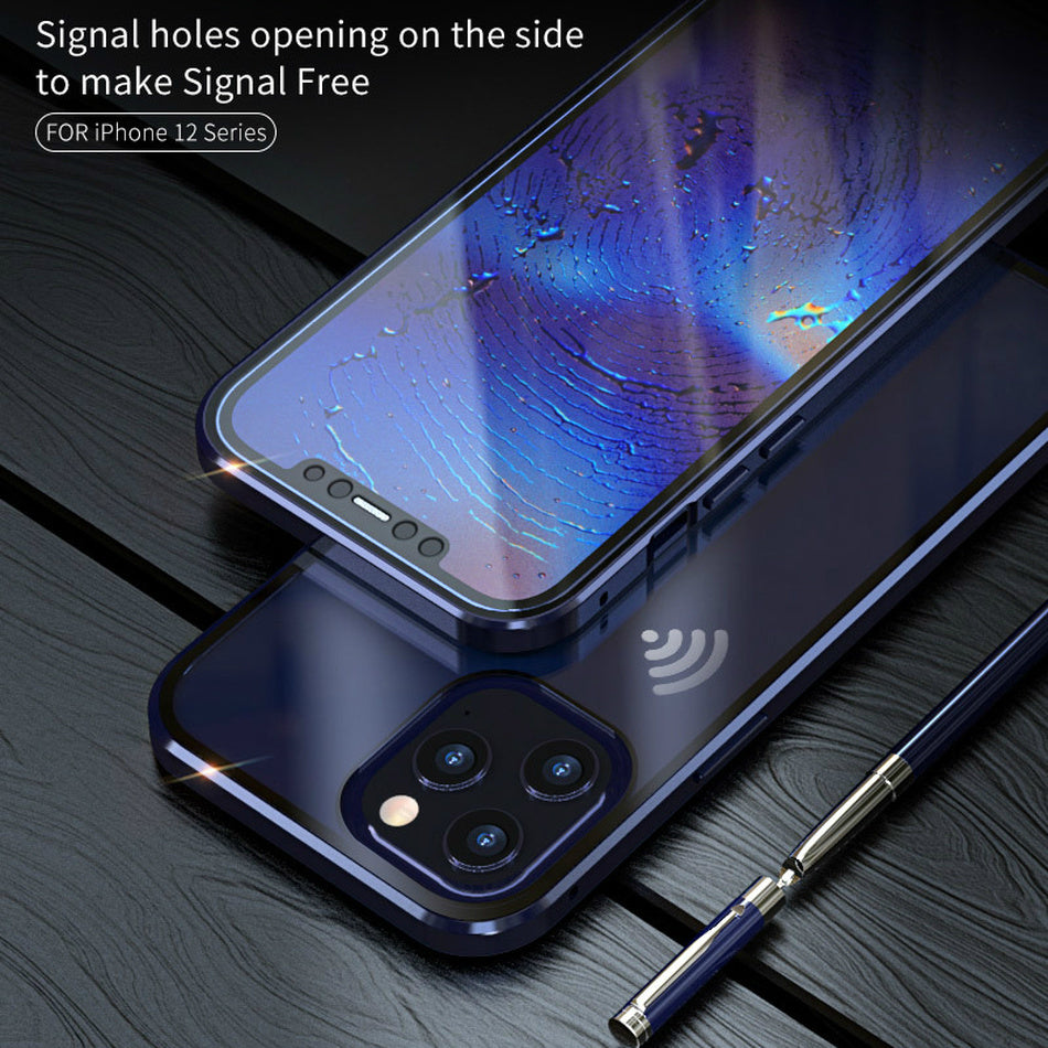 Everlab Magnetic Tempered Glass Case Protective Cover For iPhone 11 Pro XS Max 8 7 SE