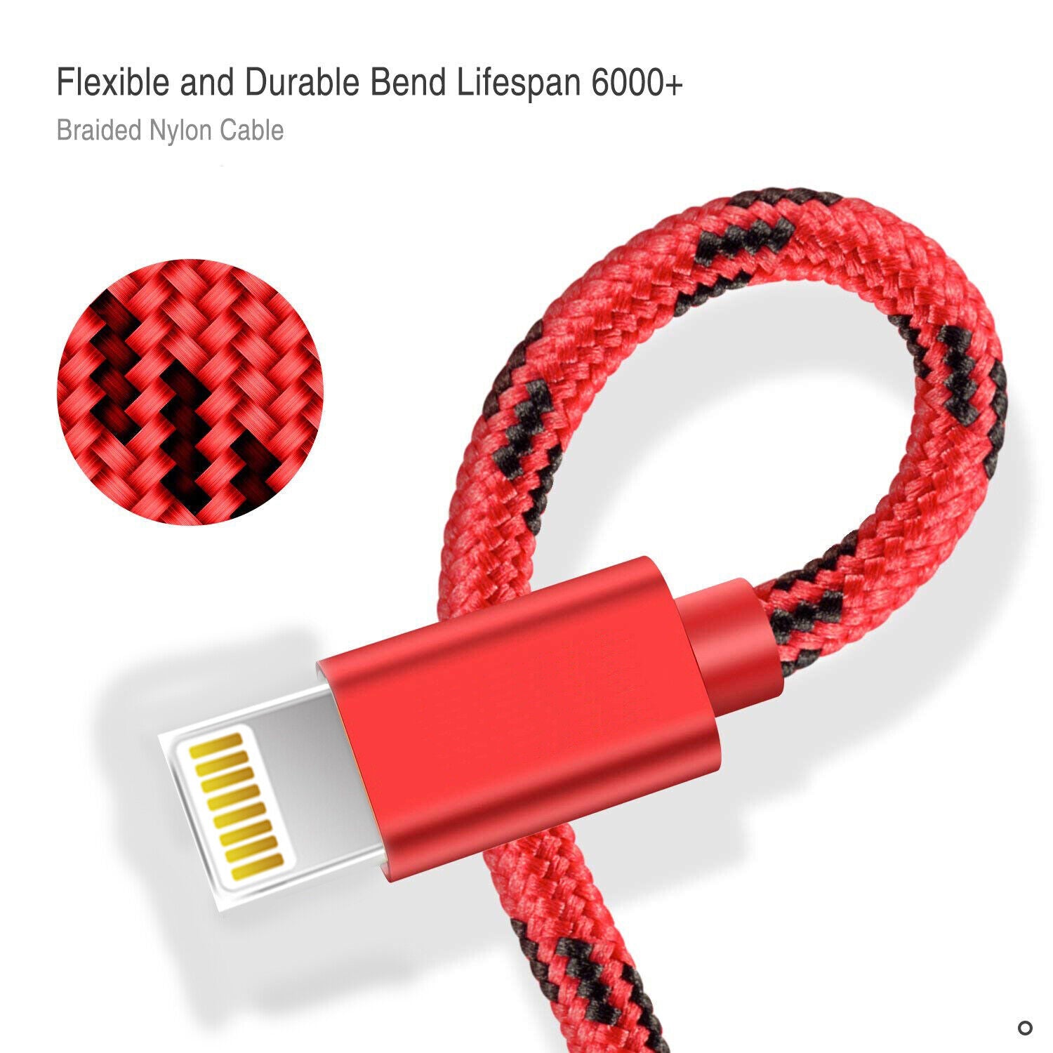 Everlab USB To Lightning Charging Cable Braided Nylon Data Cord For iPhone iPad Airpods