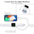 Everlab Apple iPhone Watch iWatch 8 7 6 5 4 3 Magnetic 2 in 1 Charger Charging Cable