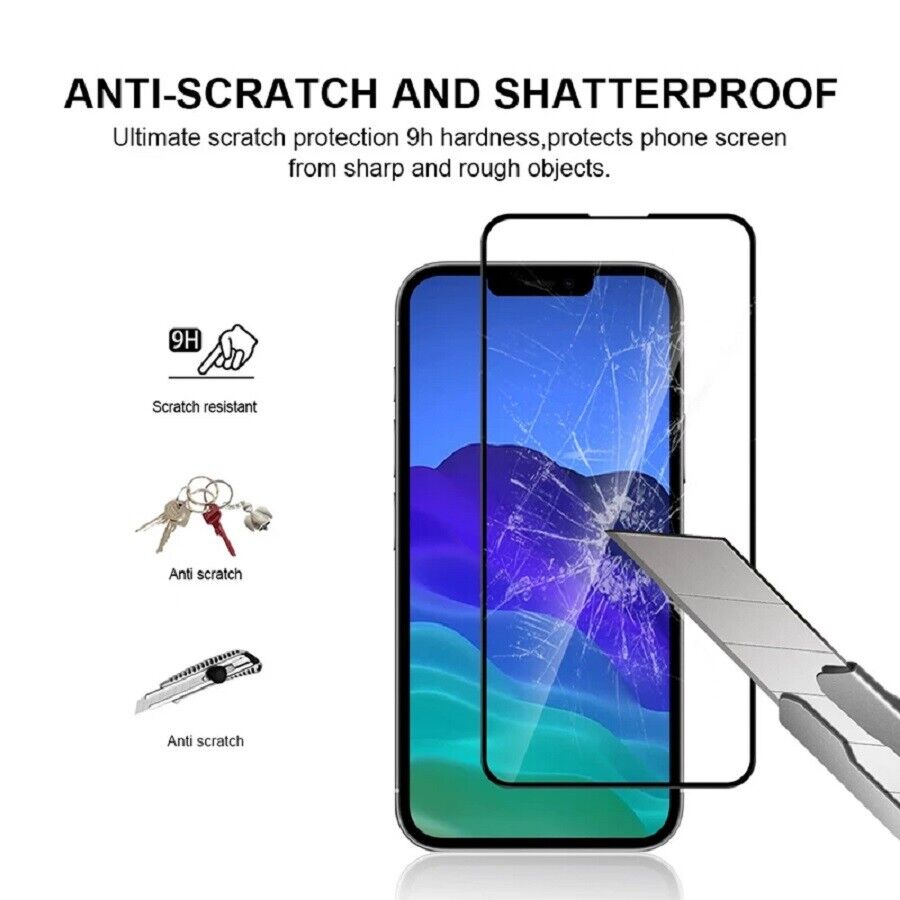 Everlab Clear Tempered Glass Transparent Screen Protector For iPhone 16 15 14 13 12 11 XS Pro Max Plus