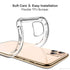 LEEU Designs Shockproof Clear Transparent Cover Rigid Case For iPhone 12, iPhone 12 Pro