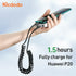 (3-PACK) Mcdodo 100W USB C To USB Type-C Fast Charging Cable Coiled Retractable Car Charger For iPhone 15/Plus/Pro Max, Samsung S24/S24+/S24 Ultra/S23+/S23, iPad Pro Air (1.8m)