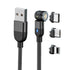 Everlab 540 Degree Magnetic USB Type C, Lightning, Micro USB LED Rotating Charging Cable For iPhone Samsung