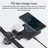 USAMS 15W Multifunctional Foldable Desktop 3 In 1 Wireless Fast Charging Stand