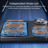 USAMS 15W Multifunctional Foldable Desktop 3 In 1 Wireless Fast Charging Stand