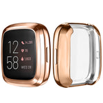 Everlab Shockproof Tempered Glass Cover TPU Case For Fitbit Versa 4 3 2 1 Sense