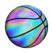 Size 7 Glowing Reflective Basketball Light Up Basketball Glow In The Dark