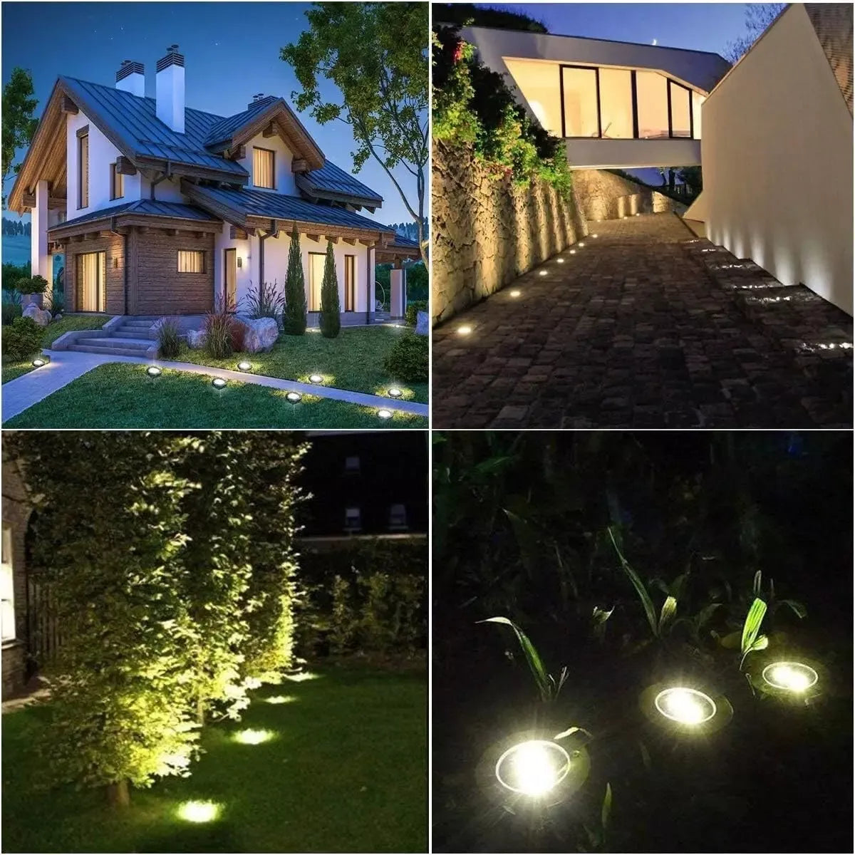 Inground Solar Garden Light LED Buried Recessed Outdoor Deck Path Waterproof