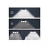 3 Head Solar Motion Sensor Light 74 LED Outdoor Garden Wall Security Flood Lamp