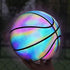 Size 7 Glowing Reflective Basketball Light Up Basketball Glow In The Dark