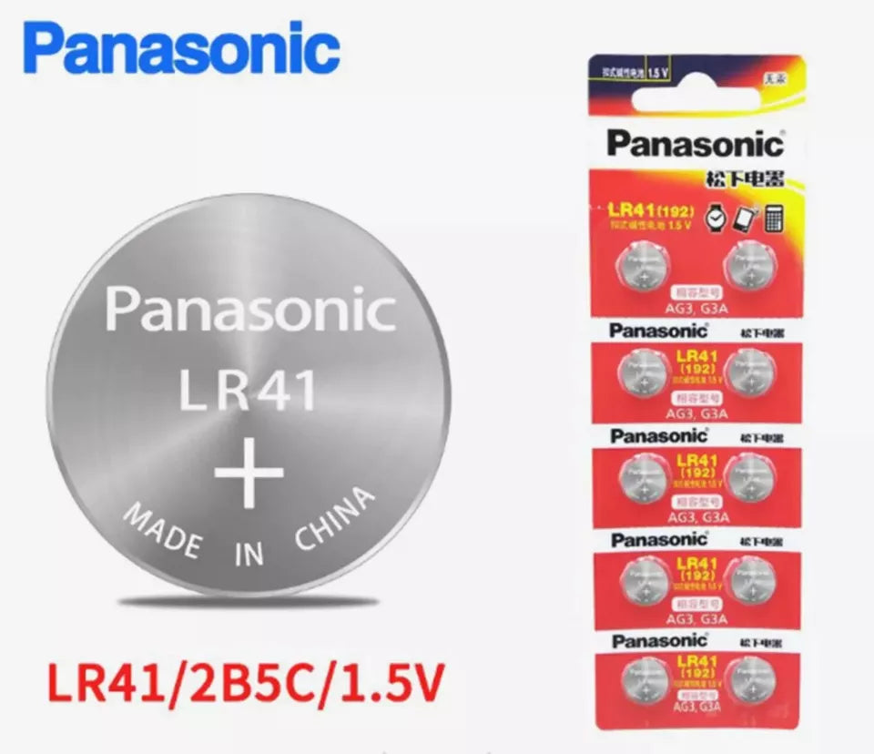 Genuine Panasonic AG3 LR41 G3A GP92A 1.5v Alkaline Batterie Cell Battery