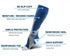 Winter Socks Work Sport Running Mid Calf Odor Resistant Cushion 3 Pairs Unisex