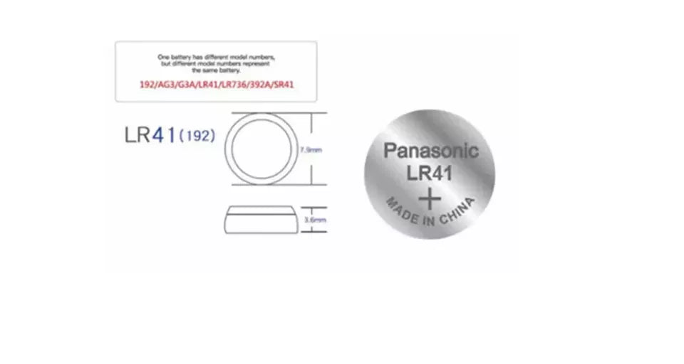 Genuine Panasonic AG3 LR41 G3A GP92A 1.5v Alkaline Batterie Cell Battery