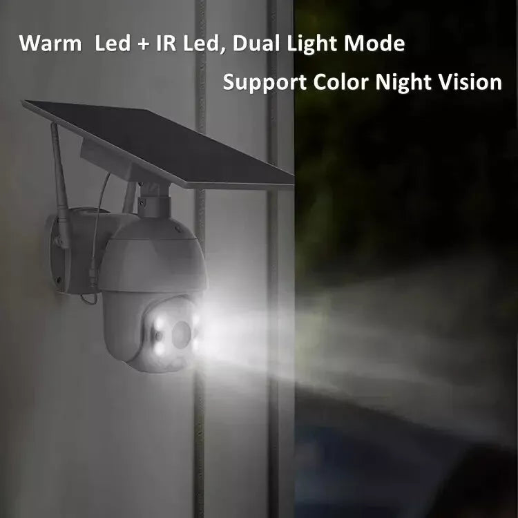 Wireless Solar Powered Battery Outdoor CCTV Security Camera Flood Light LED