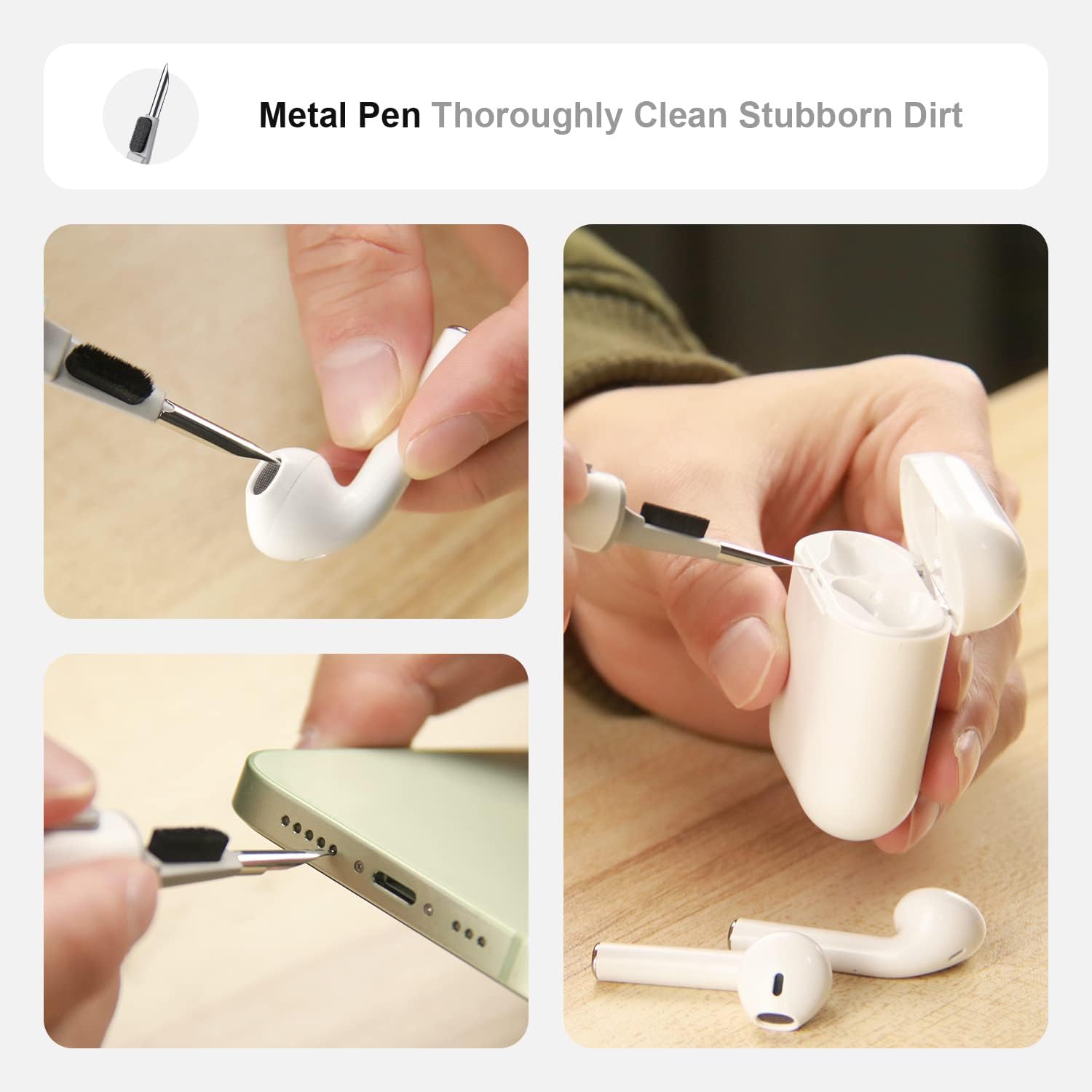 Everlab Cleaner Kit Multi-Function Cleaning Pen Soft Brush For Earphones Airpods Case Cleaning Tools Huawei Samsung Earbuds