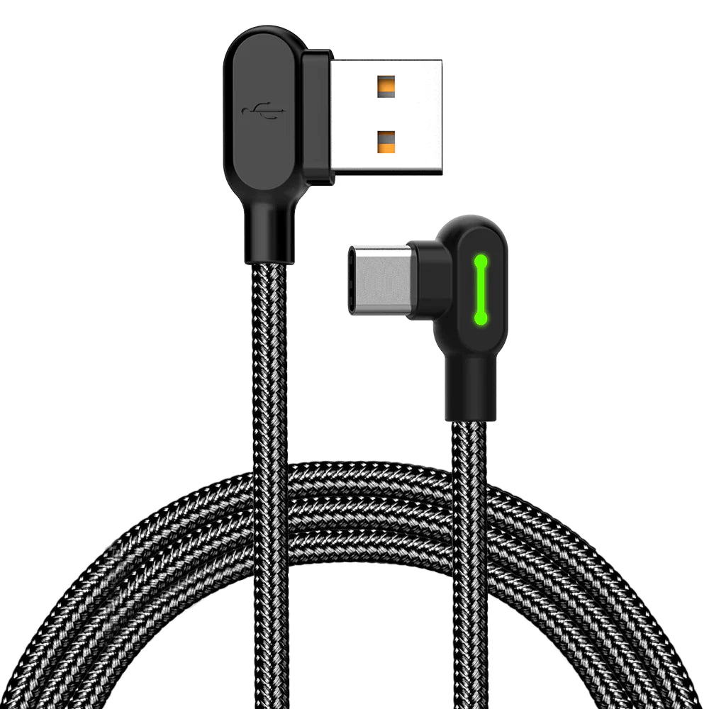MCDODO USB To USB Type-C Cable Nylon Braided 3A Fast Charging Cord Compatible With iPhone 15 Plus Pro Max, Galaxy S24 S23 S22 S21, Pixel, Nokia, Huawei, PS5, Xbox Series