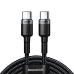 Baseus 100W USB Type-C To Type-C Data Charger Cord For Samsung Macbook iPad - (2M)
