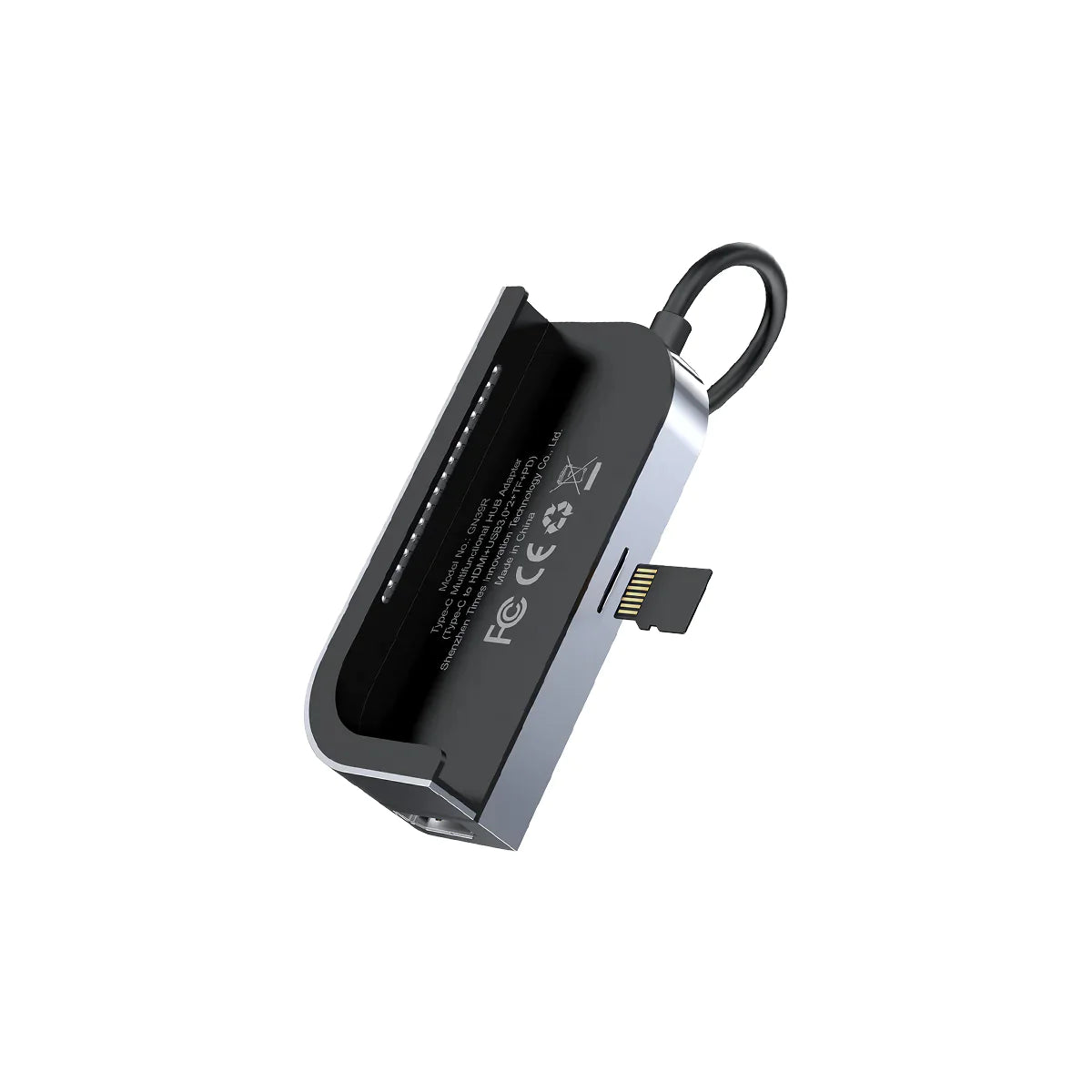 Baseus USB Type-C Hub, 6-in-1 Multiport Adapter, 4K HDMI Dongle, 3 USB 3.0 Ports, SD/TF Card Reader Compatible With Laptop, MacBook Pro, iPad, Mac (Silver)
