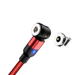Everlab 540 Degree Magnetic USB Type C, Lightning, Micro USB LED Rotating Charging Cable For iPhone Samsung