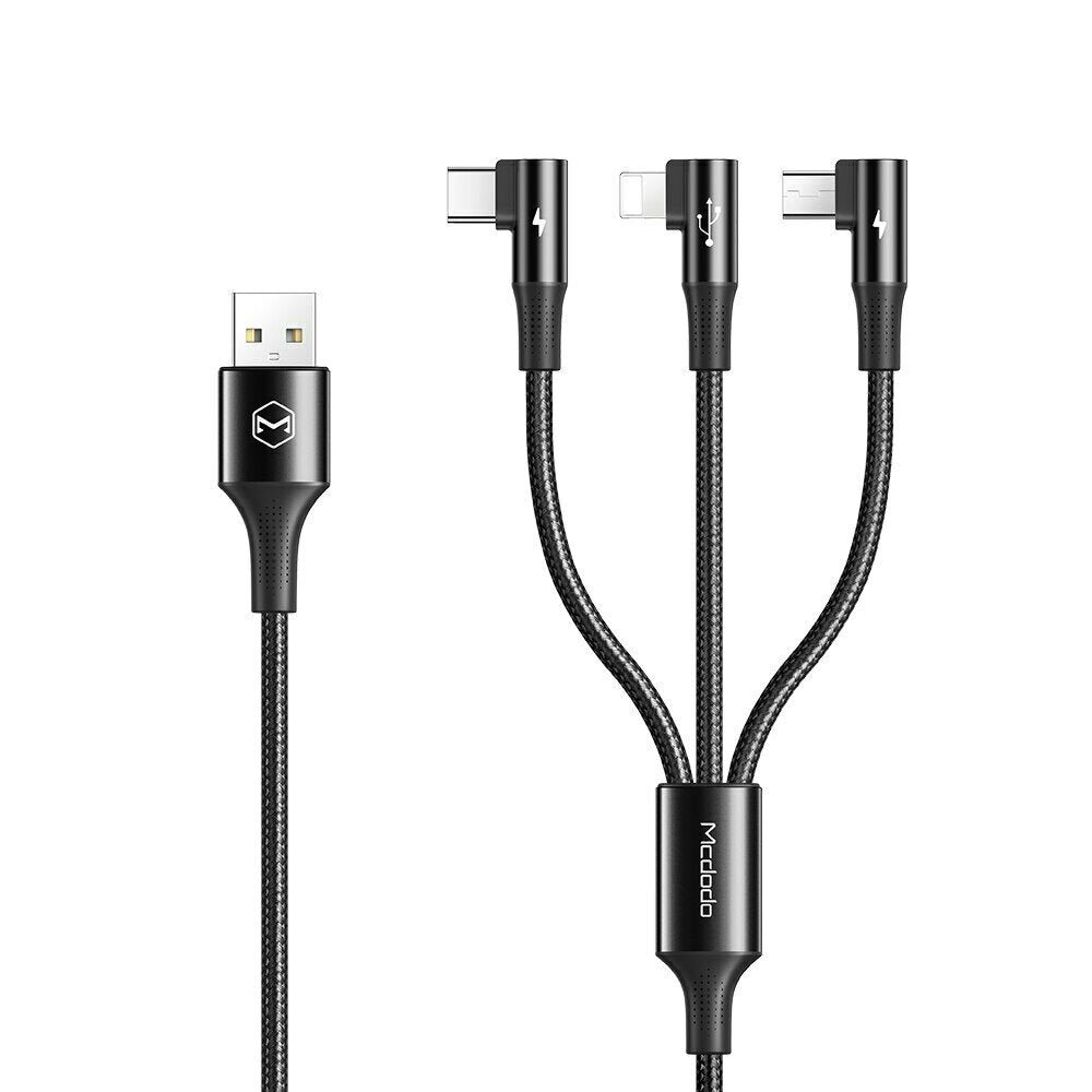 Mcdodo USB 3-in-1 Fast Charging Cable Data Cord