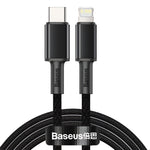 Baseus 20W USB Type-C To Lightning PD Fast Charger Charging Cable Tungsten Cord For iPhone iPad