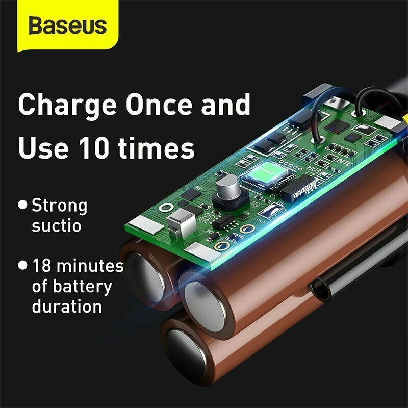 Baseus Mini Car Vacuum Cleaner 5,000pa Capsule Cordless Strong Powerful Suction Portable Wireless A2 Series