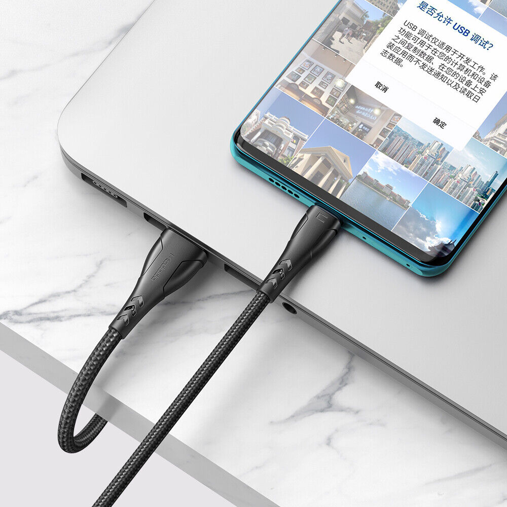 Mcdodo Type C To Type C Charging Cable QC3.0 PD Charger Cord LED Fast Charge Manta Series